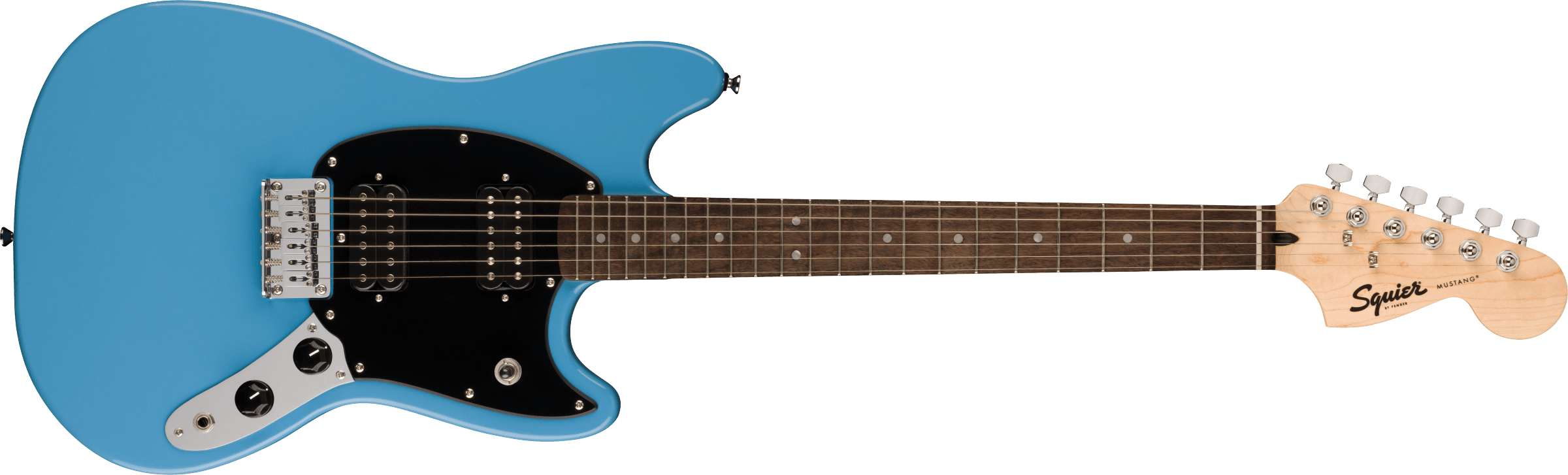 Se Fender Squier Sonic Mustang HH El-guitar (California Blue) hos Drum City