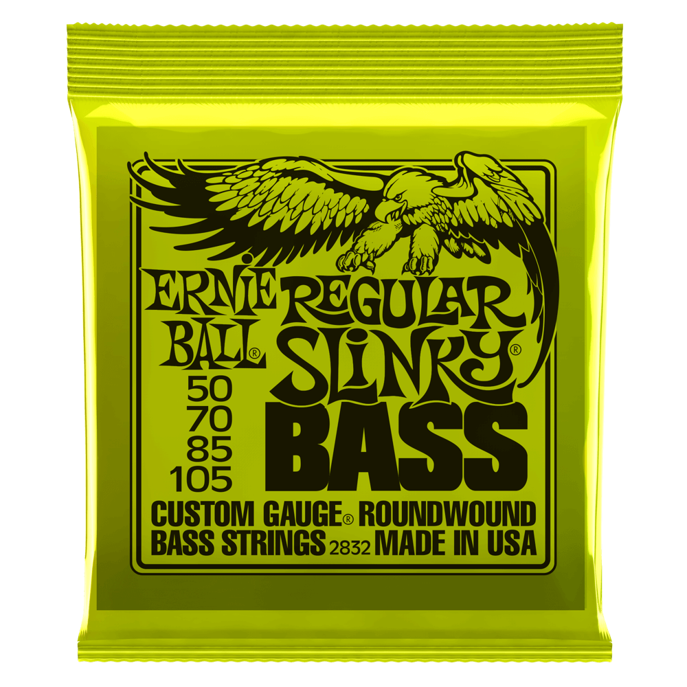 Se Ernie Ball Slinky Nickel Wound Basstrenge Regular Slinky 050-105 hos Drum City