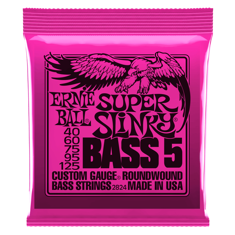 Se Ernie Ball Slinky Nickel Wound Basstrenge (5) Super Slinky 045-100 hos Drum City