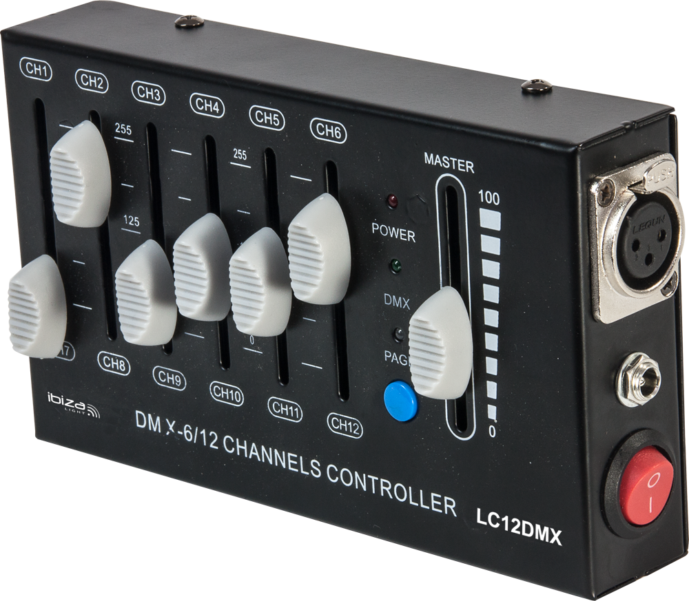 Ibiza 12-kanals DMX-kontroller