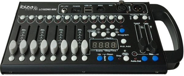 Ibiza 192-kanals mini DMX-kontroller