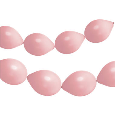 Link Balloner for Guirlander Pulver Pink Mat. (33cm - 8 Stk)