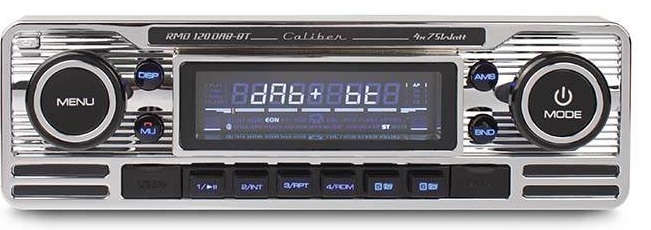 værdi for meget Et bestemt Caliber Retro Radio m. DAB+, Bluetooth og USB (Sølv) - Bilradio - Bluetooth  - Pioneershop.dk