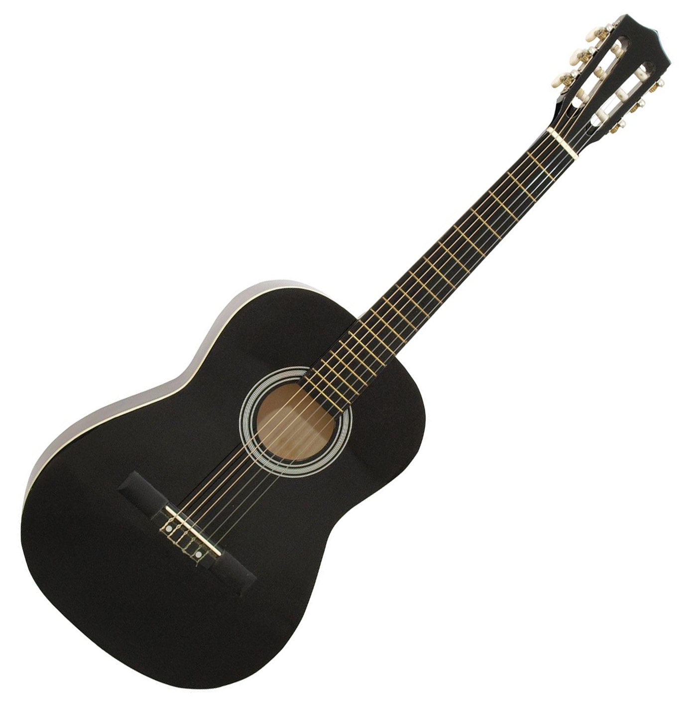 Se DiMavery AC-303 Klassisk Spansk Guitar 3/4 (Sort) hos SoundStoreXL.dk