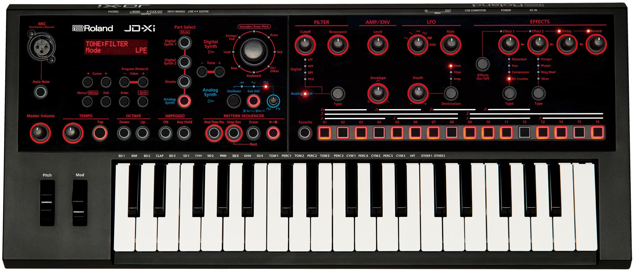 Se Roland JD-XI Synthesizer hos SoundStoreXL.dk