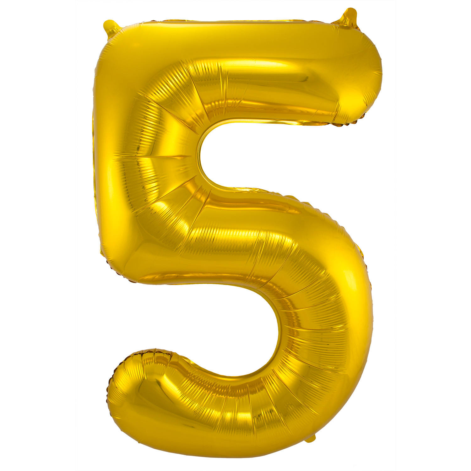 5 Formet Nummer Folieballon (Guld, 86 cm)