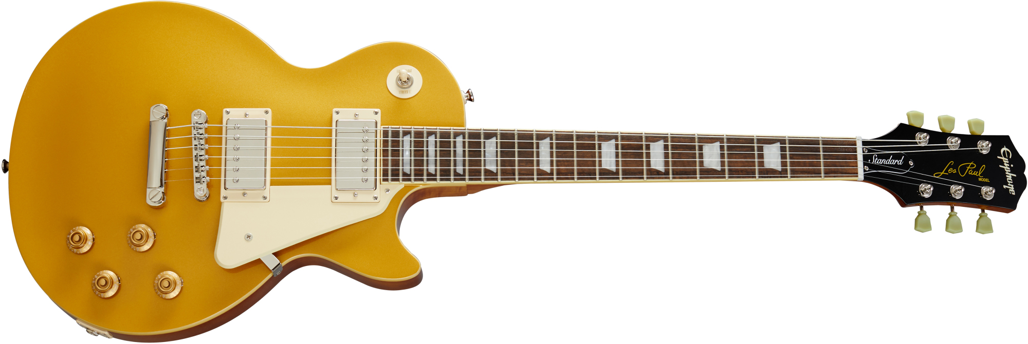 Se Epiphone Les Paul Standard '50s El-guitar (Metallisk Guld) hos Drum City