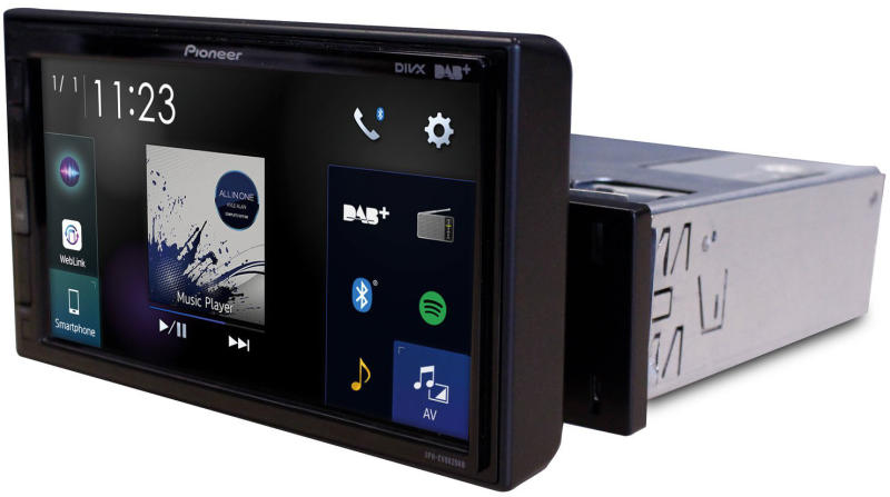 Se Pioneer SPH-EVO62DAB-Uni 1-DIN Bilstereo m. Apple CarPlay, DAB og Bluetooth hos Drum City