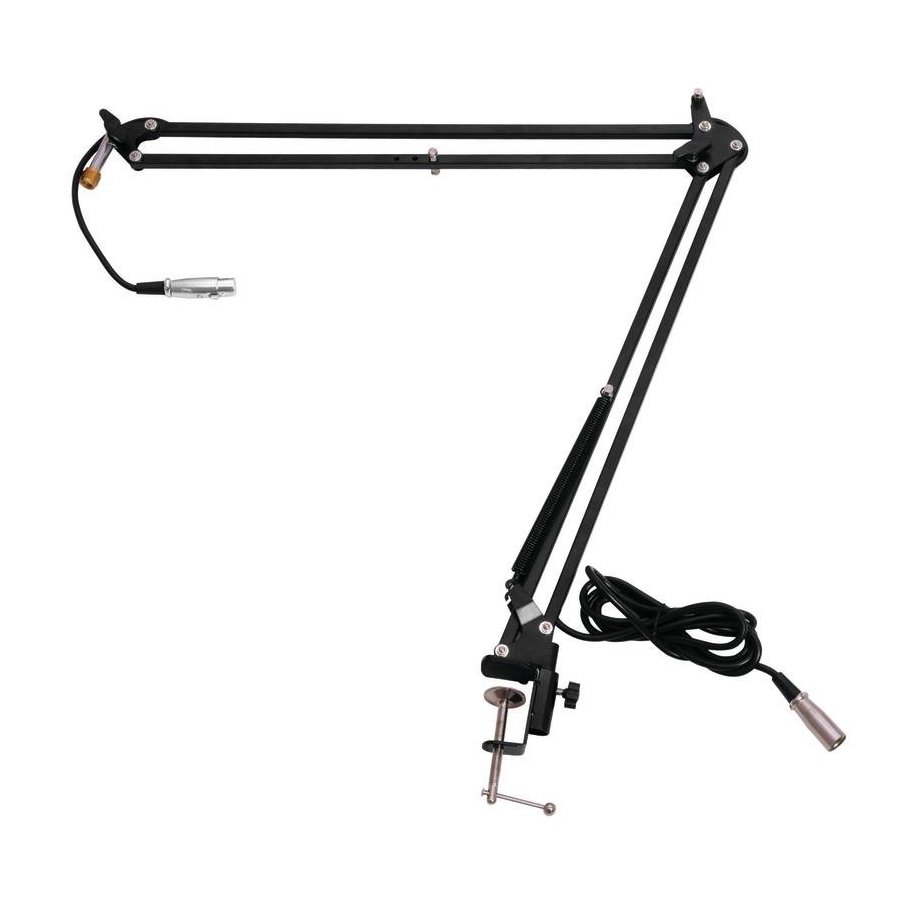 Microphone boom for table, black
