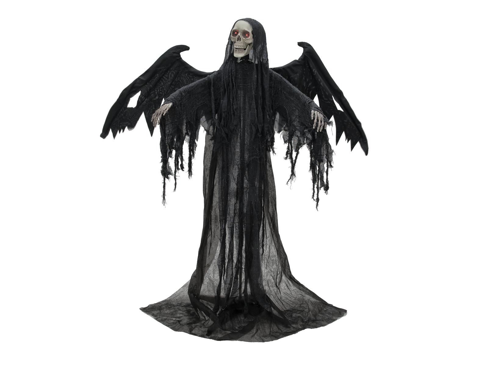 Billede af Halloween sort engel, 175 cm