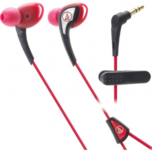 Audio-Technica ATH-SPORT2 In-Ear Hovedtelefoner (Rød)