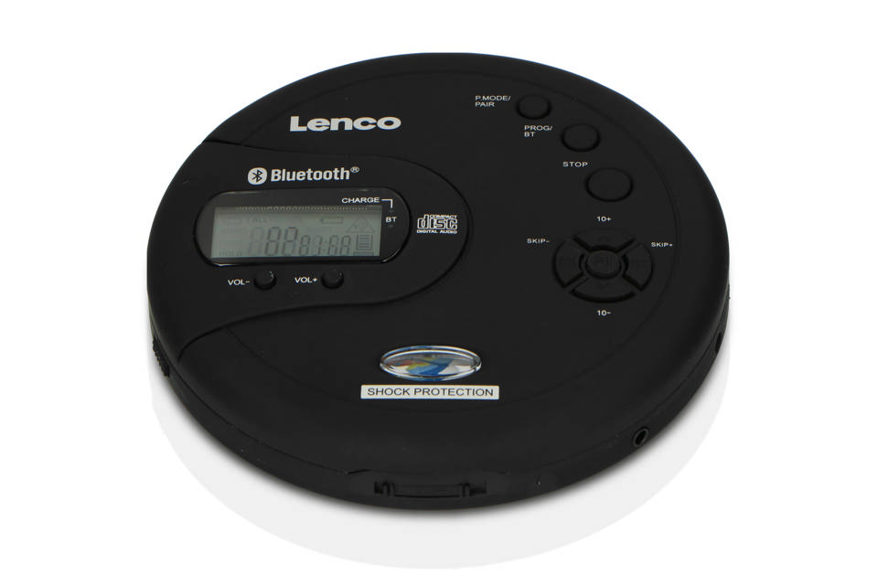 Lenco CD-300BK Bærbar CD Afspiller m. Bluetooth