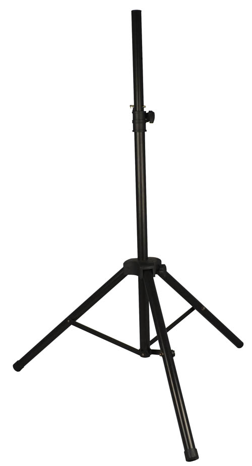 Høyttalerstativ i aluminium svart (25 kg / 1,90 m)