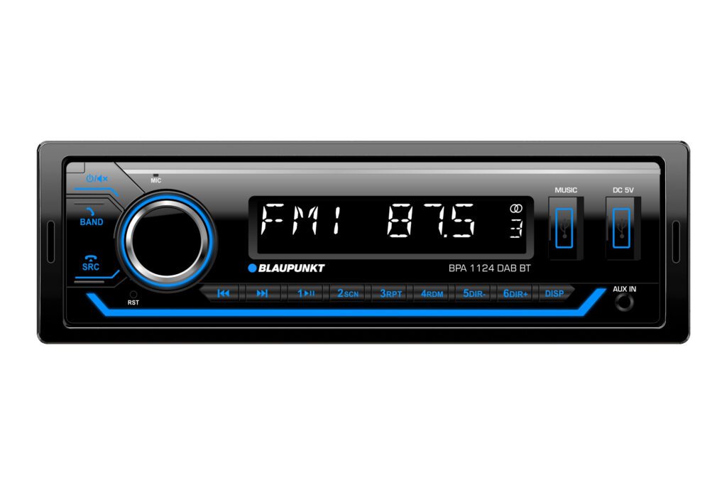 Se Blaupunkt BPA 1124 Bilradio m. DAB+ og Bluetooth hos Drum City