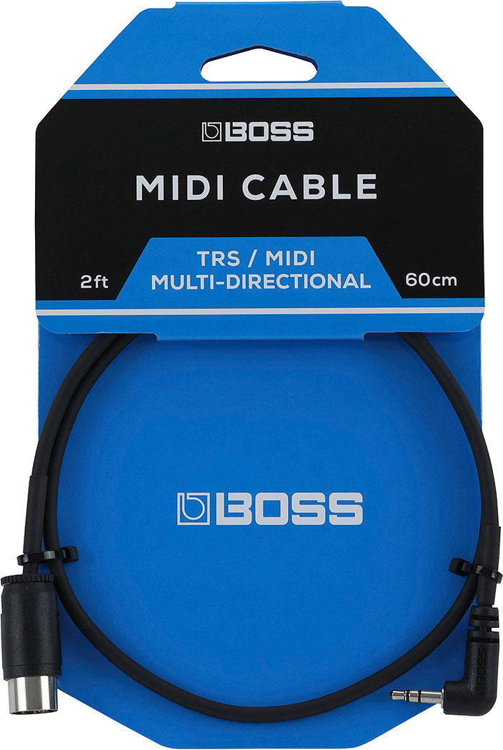 Se Boss BMIDI-2-35 TRS til MIDI adapter kabel (60cm) hos Drum City