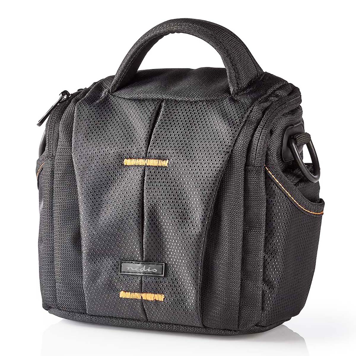 Kamera taske | Shoulder Bag | Vandafvisende | 65 mm | 152 mm | 146 mm | Samlet antal rum: 6 | Orange / Sort