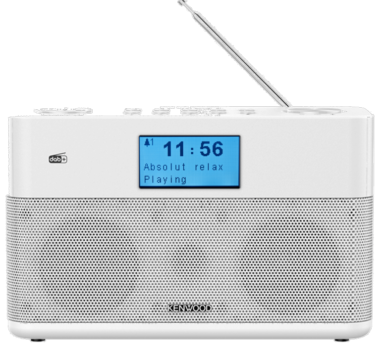Se Kenwood CR-ST50DABW DAB+, Bluetooth Radio (Hvid) hos Drum City