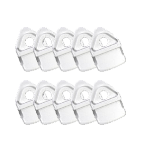 Miniklipsit (10 kpl) - valkoinen