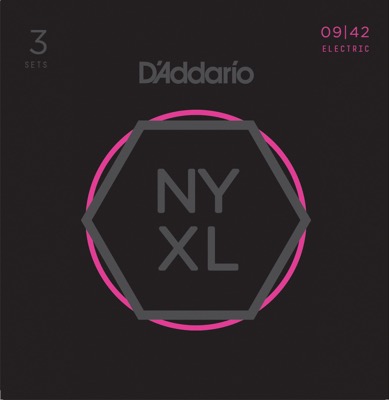 Billede af Daddario NYXL Guitarstrenge 3-Pak (09-42)