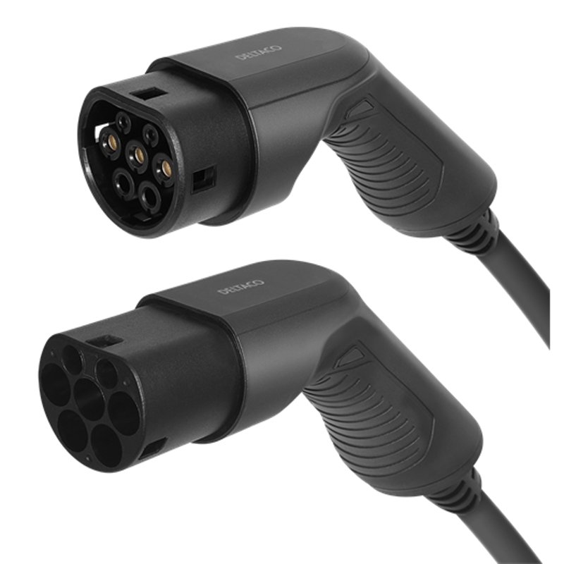 Deltaco e-Charge Type 2 Laderkabel (3 phase, 16A, 7m)