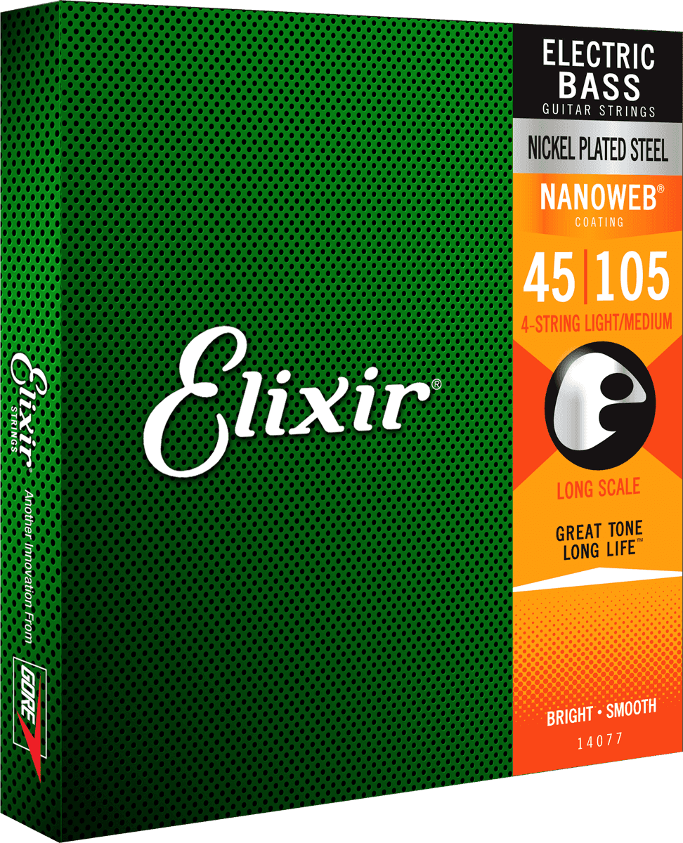 Elixir Nanoweb Nikkel Bass Strings