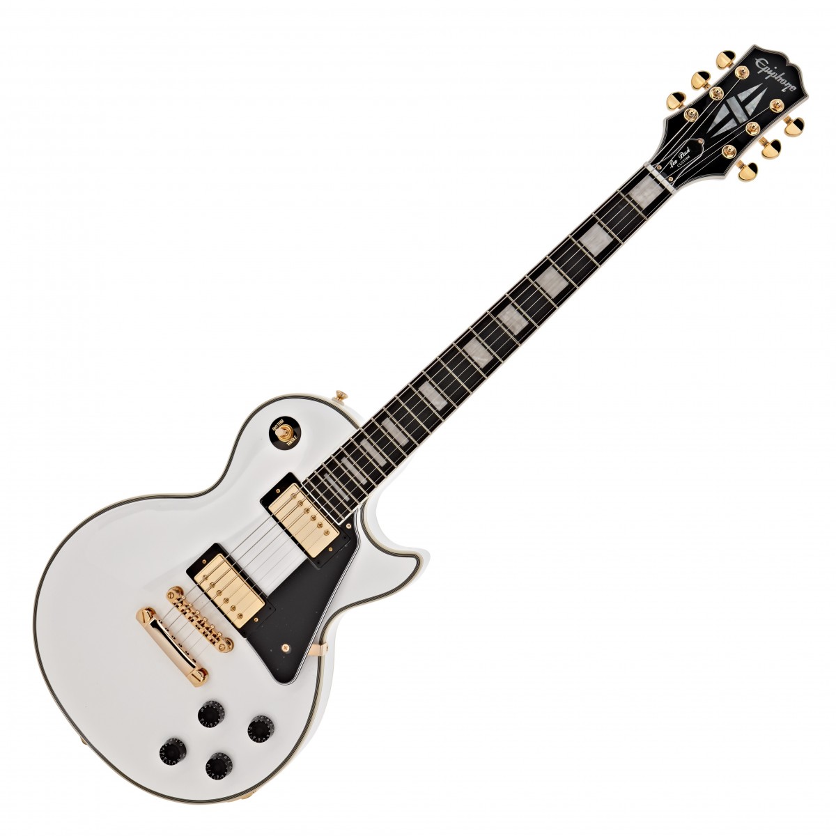 Se Epiphone Les Paul Custom El-guitar (Alpine White) hos Drum City