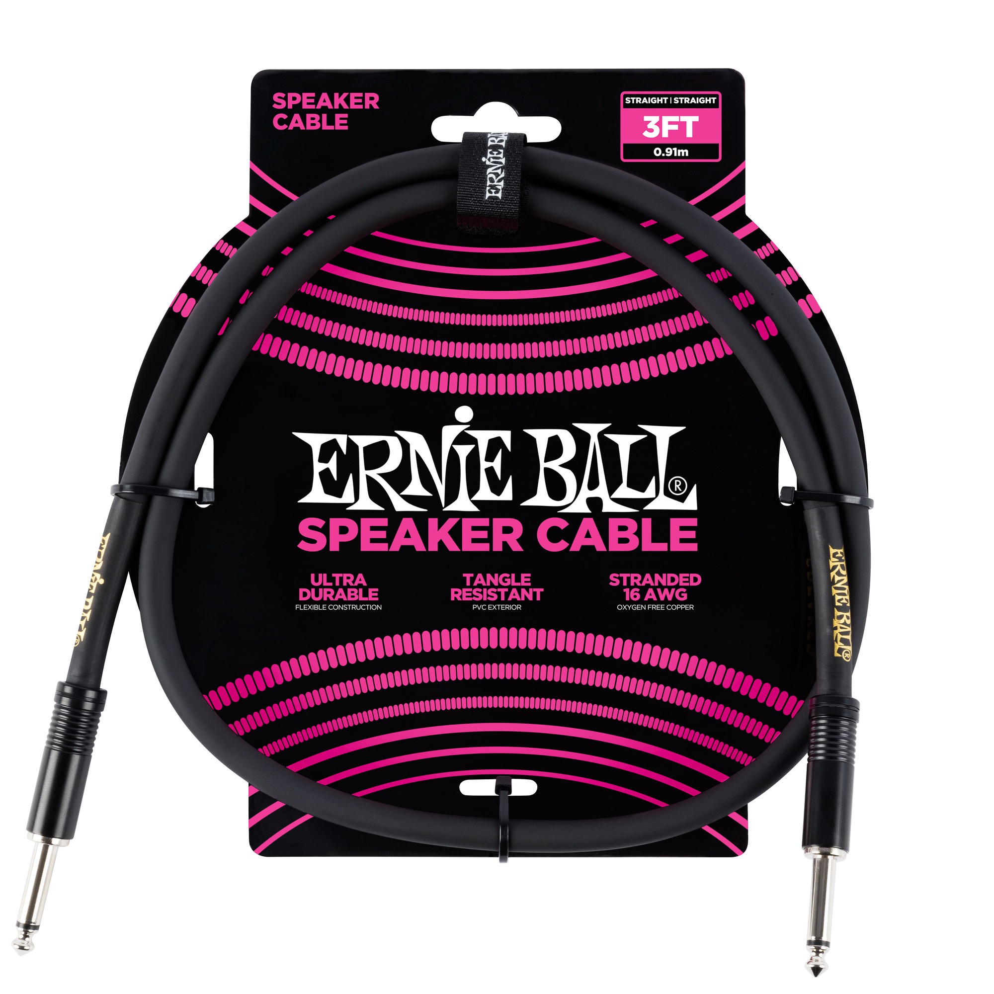 Se Ernie Ball 6071 Guitar Kabel (90cm) hos Drum City