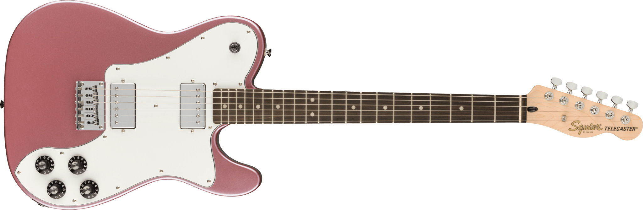 Se Fender Squier Affinity Telecaster Deluxe El-guitar (Burgundy Mist) hos Drum City