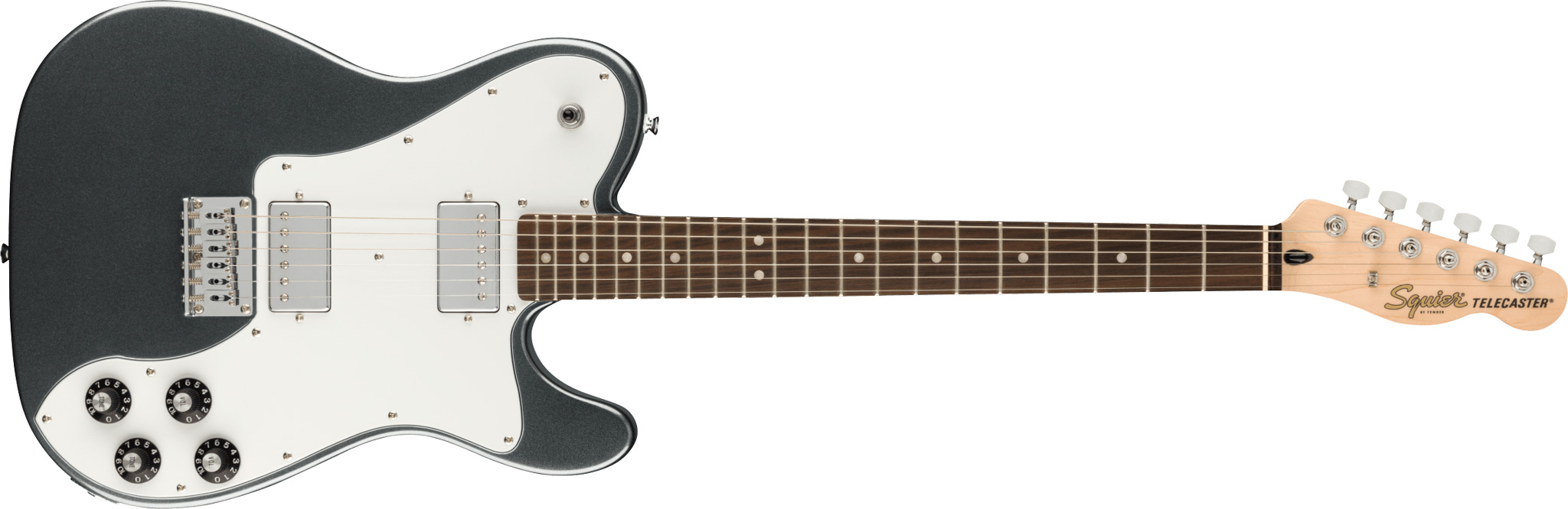 Se Fender Squier Affinity Telecaster Deluxe El-guitar (Charcoal Frost Metallic) hos Drum City