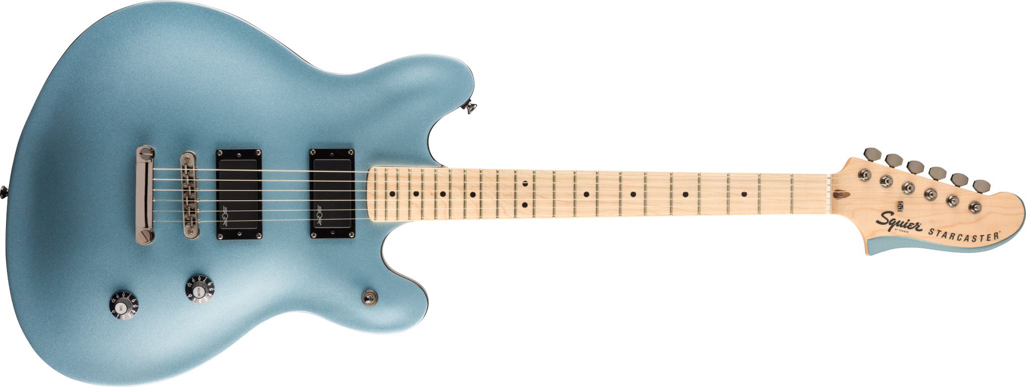 Se Fender Squier Contemporary Active Starcaster El-guitar (Ice Blue Metallic) hos Drum City