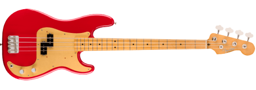 Se Fender Vintera '50s Precision El-Bas (Dakota Red) hos Drum City