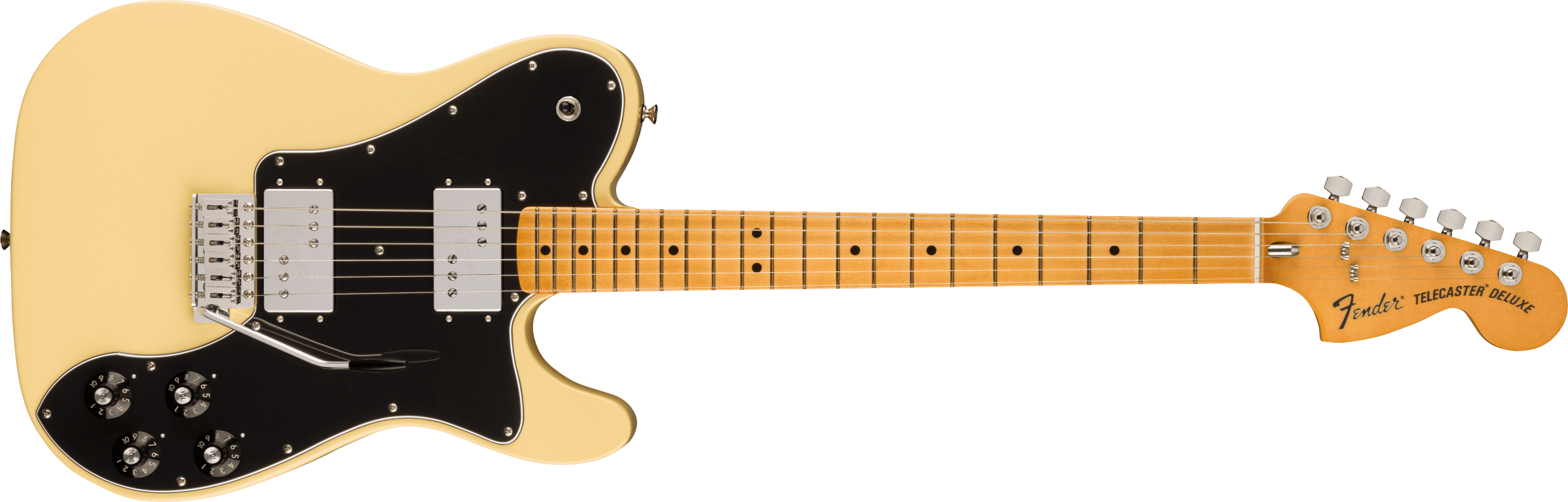 Fender Vintera II '70s Telecaster Deluxe Elguitar (Vintage White)