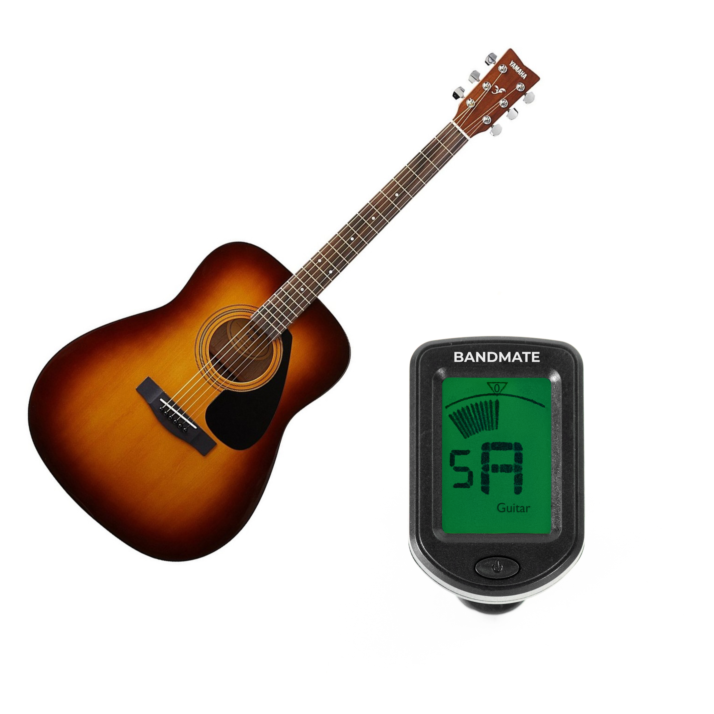 Yamaha F310 Tuner Bundle (Tobacco Brown Sunburst)