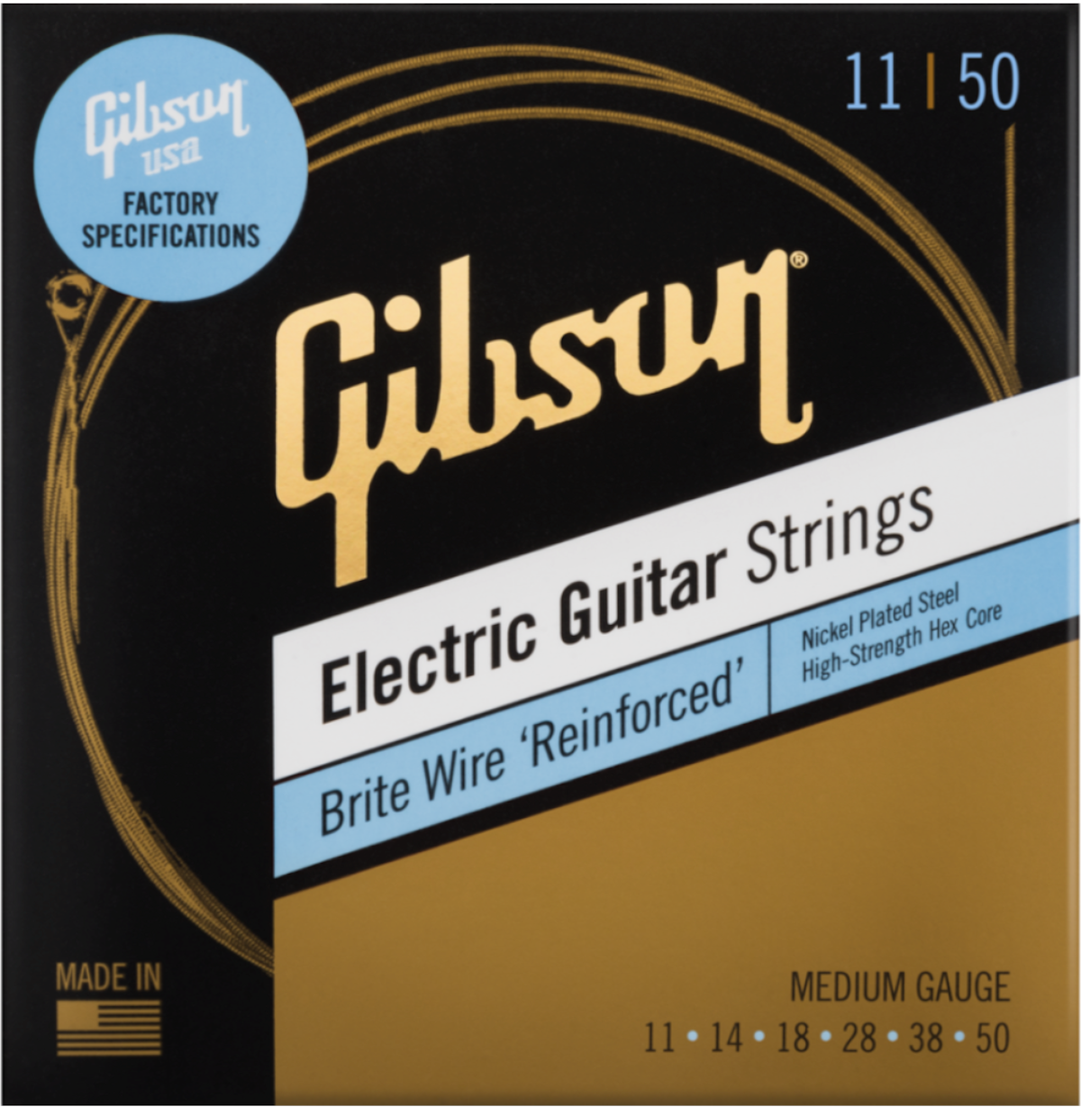 Billede af Gibson Brite Wire 'Reinforced' Guitarstrenge (Medium)