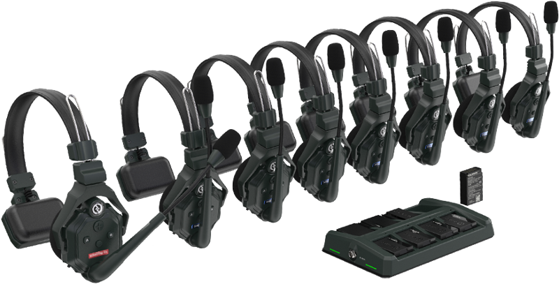 Billede af Hollyland Solidcom C1 Full Duplex Trådløst Intercom System med 8 headsets