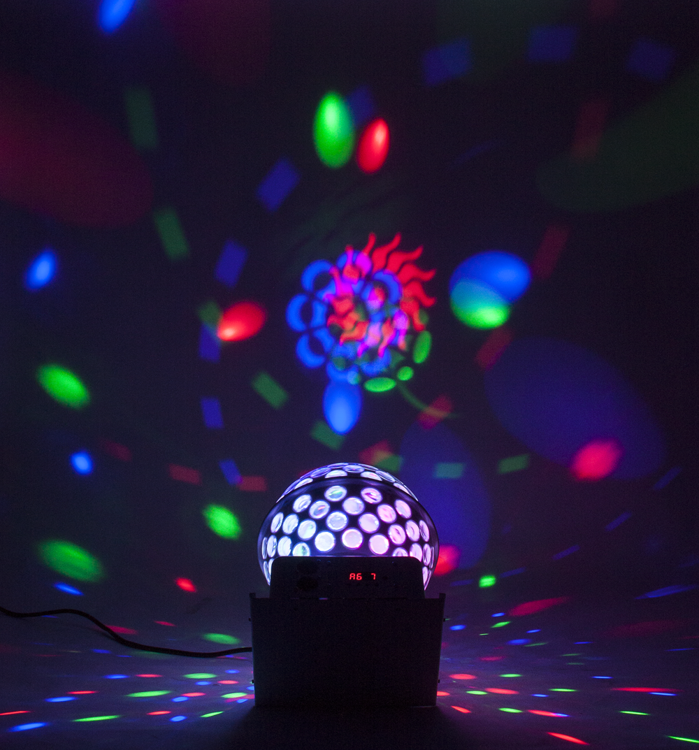 Ibiza LED diskokugle RGBW - Diskolys