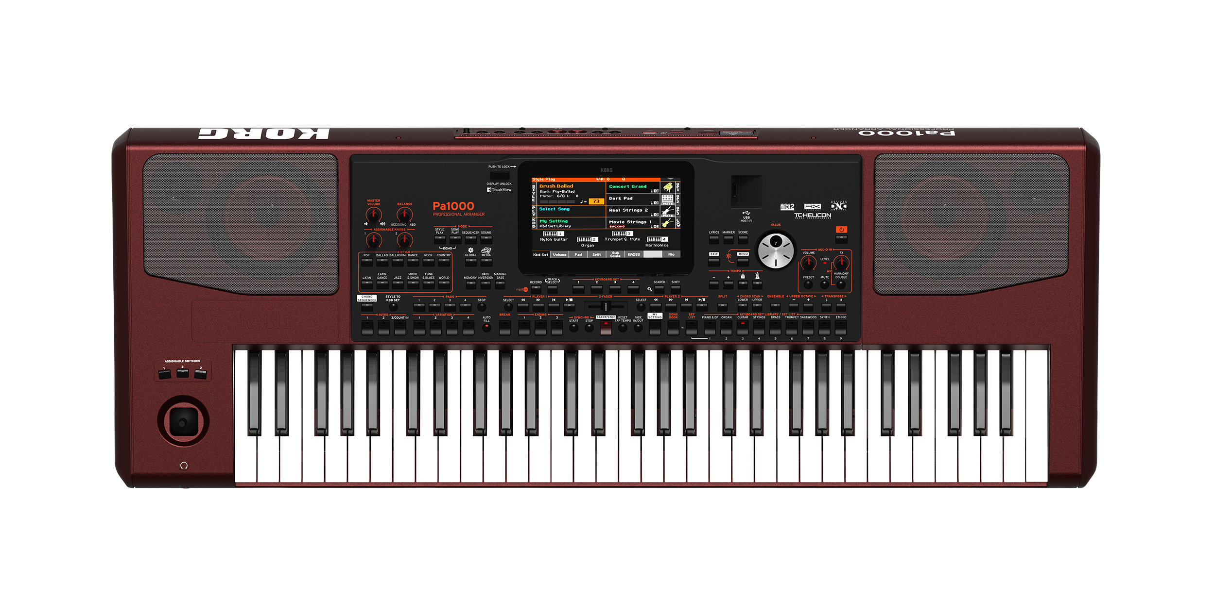 Se Korg PA-1000 Keyboard (Bordeux) hos Drum City