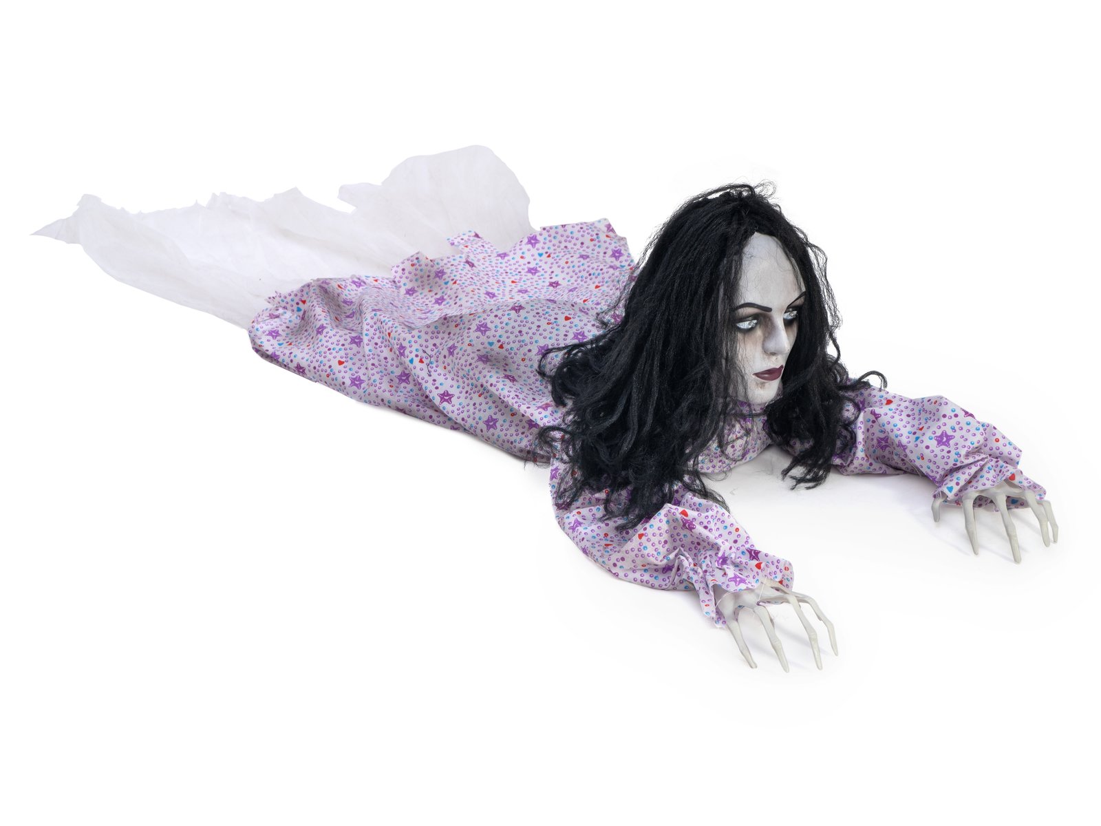 Billede af Kravlende Halloween Zombiepige (150cm)