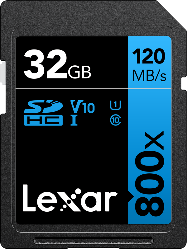 Lexar Professional 800X SDHC/SDXC 32GB SD Card
