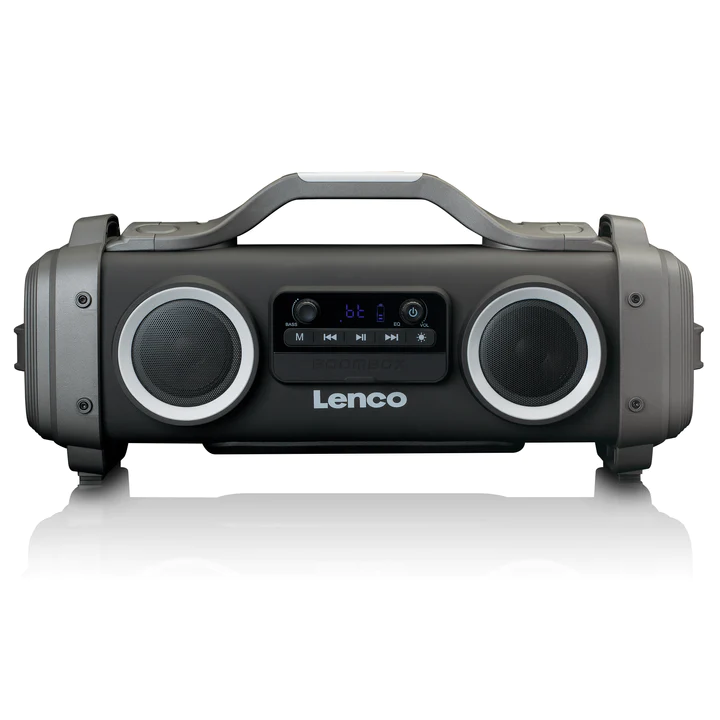Se Lenco SPR-200BK Boombox m. Bluetooth hos Drum City