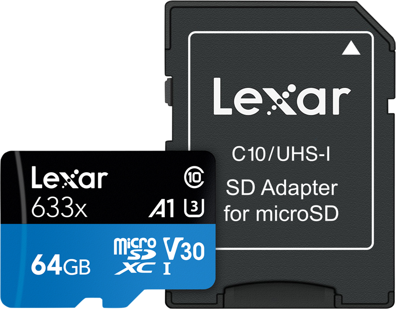 Lexar 633X microSDHC/SDXC 64GB SD Kort