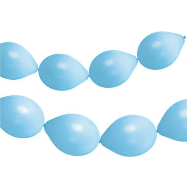 Link Balloner for Guirlander Pulver Blå Mat. (33cm - 8 Stk)