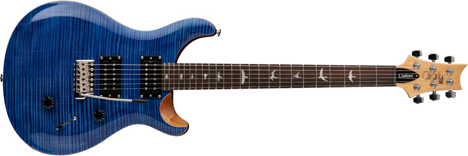 PRS SE Custom 24 elektrisk gitar Faded Blue