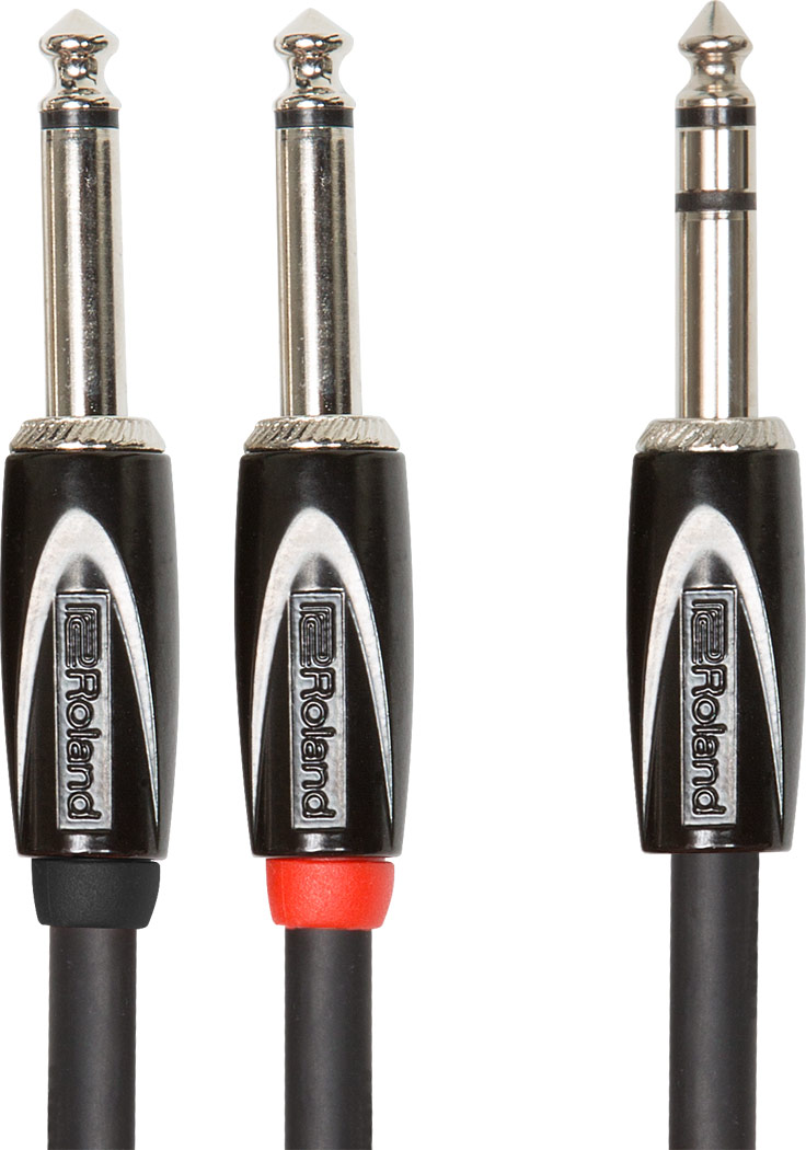 Adapter Kabel 6,3 mm Jack Stereo til 2 x mm Jack mono - 3 meter Jack kabel - LightStore.dk