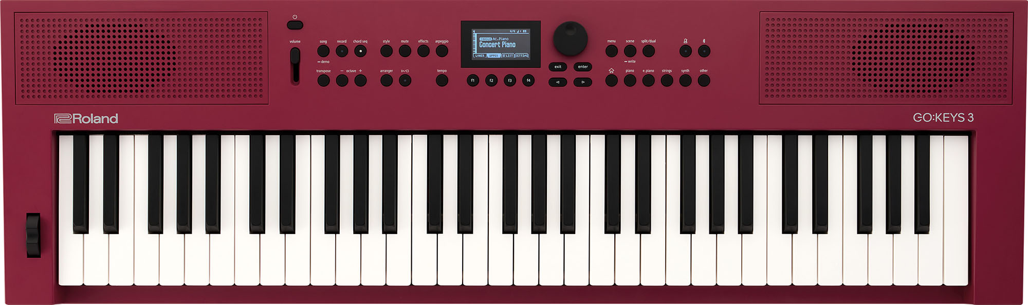 Se Roland GO:KEYS 3 Keyboard (Dark Red) hos SoundStoreXL.dk