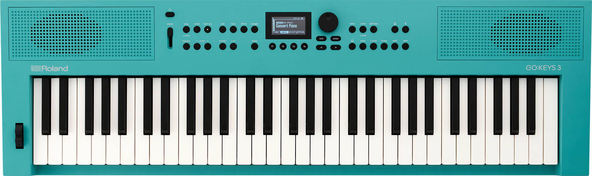 Se Roland GO:KEYS 3 Keyboard (Turquoise) hos Drum City