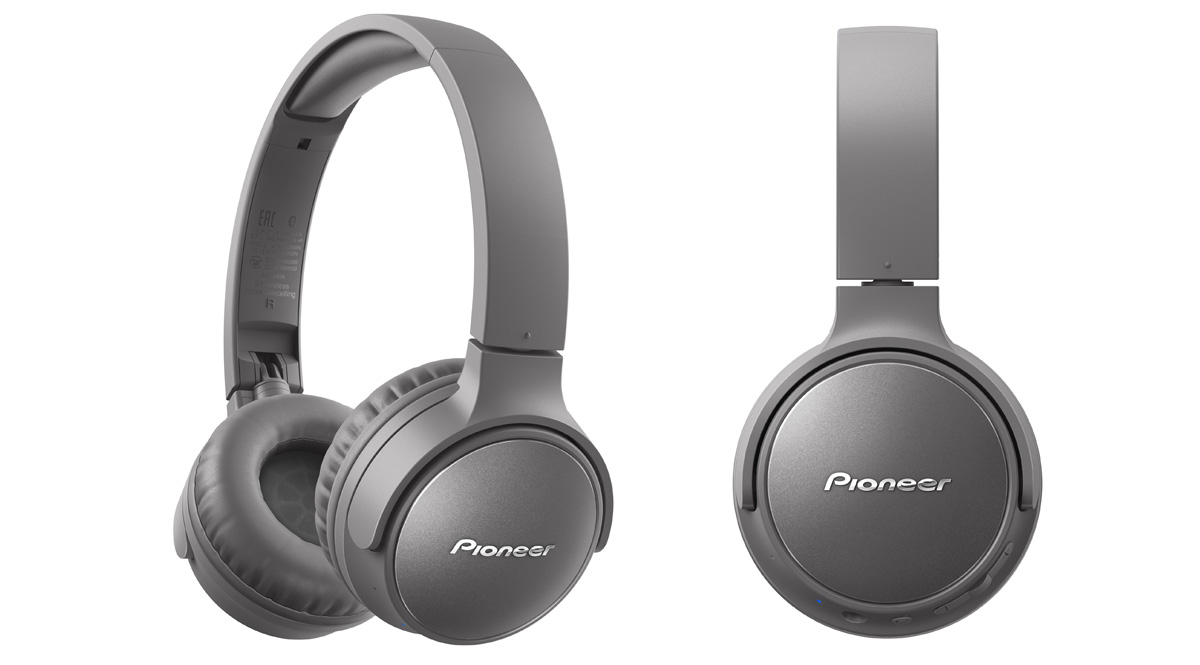 Pioneer SE-S6BN Støjreducerende Bluetooth Høretelefoner (Sort) Grå