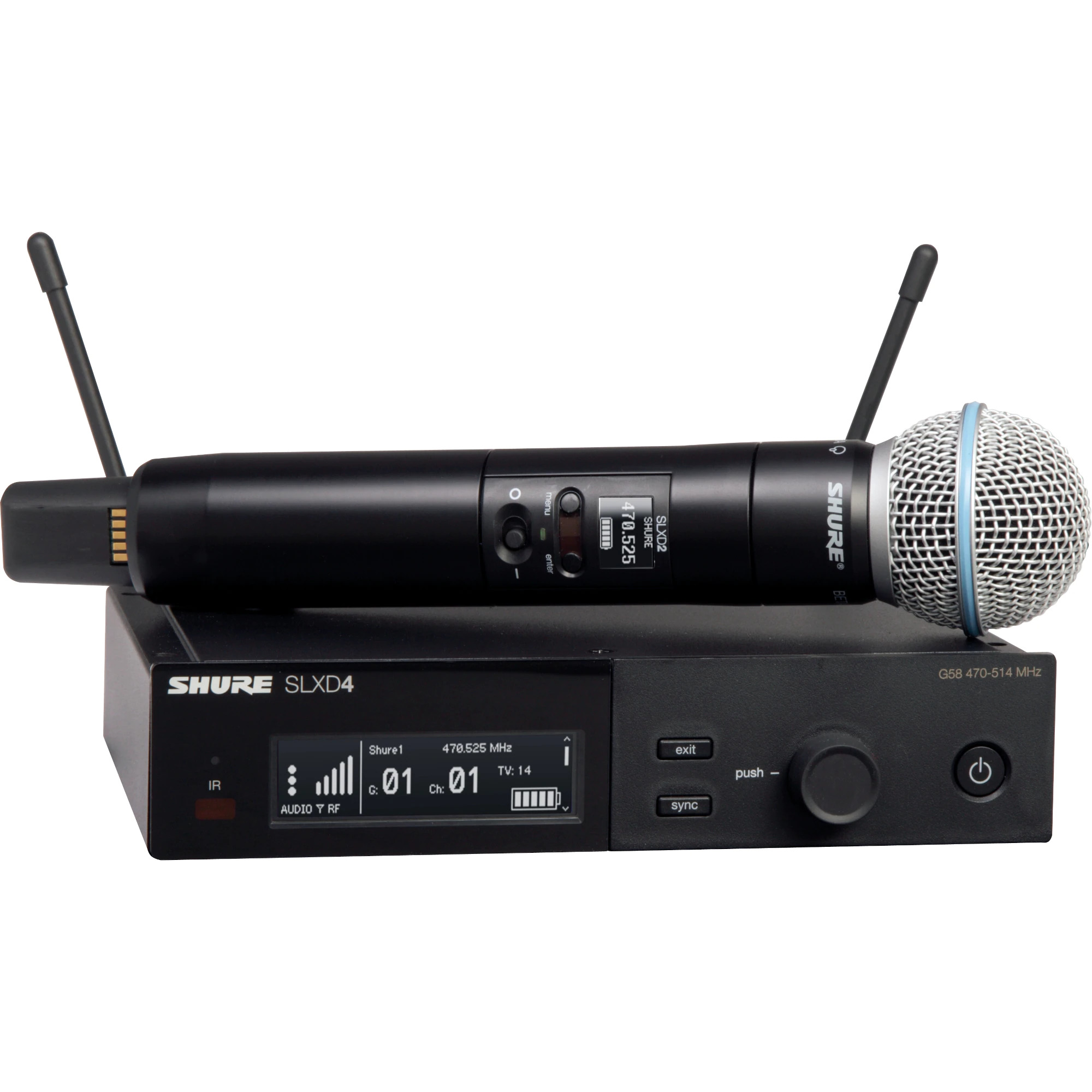 Shure SLXD24E/B58-S50 Trådløst Mikrofon System (823-865Mhz)
