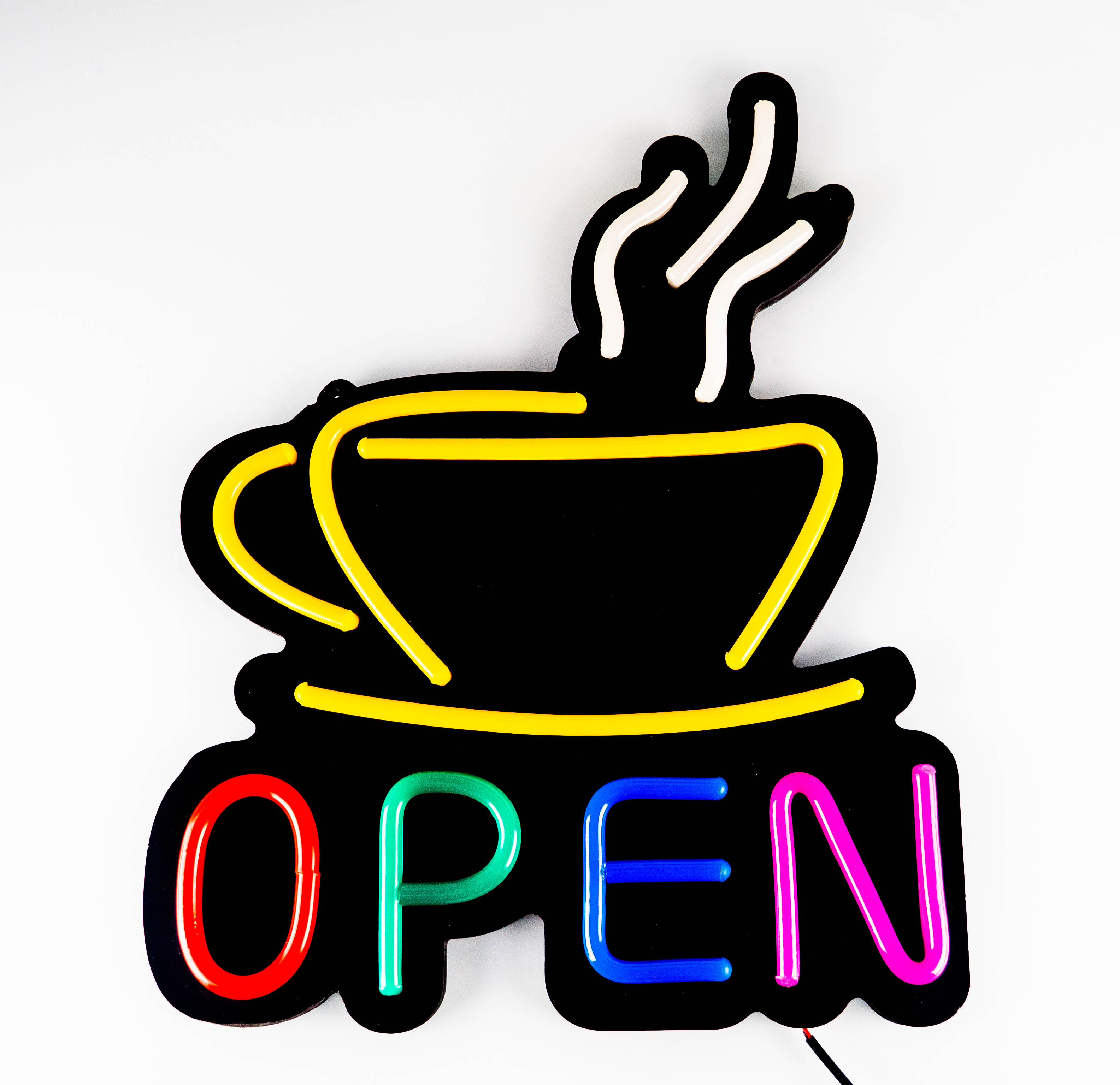 Neonskilt "Coffee Open" B-Stock