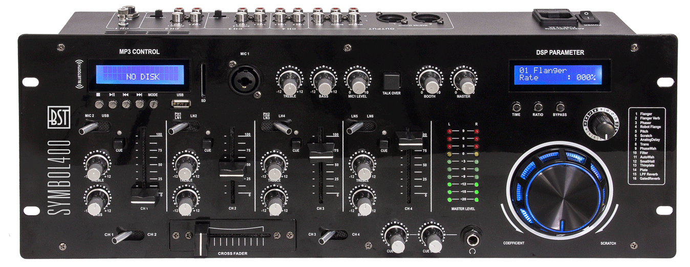 Se BST DJ Mixer m. Bluetooth hos SoundStoreXL.dk